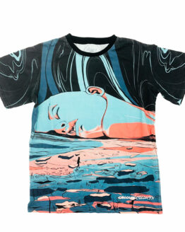 Colours Collectiv Premium cotton spandex blend shirt Moonscape Water Print